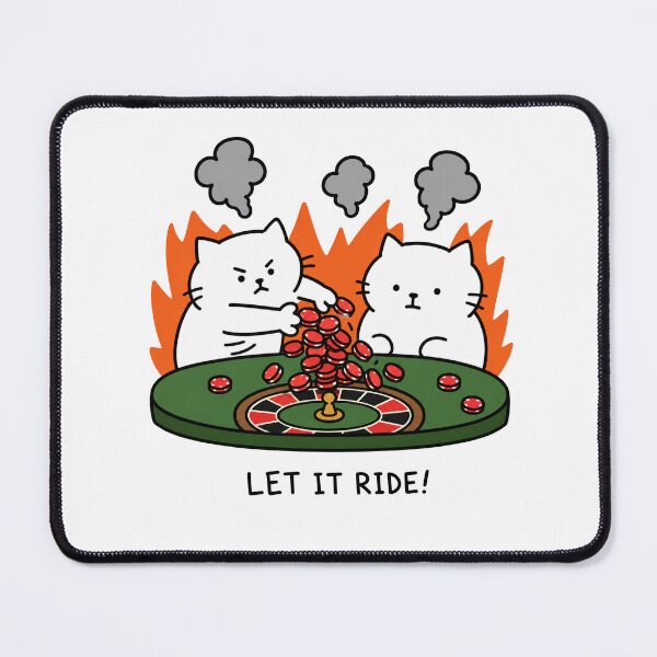 Item preview, Let It Ride Funny Cat Casino Meme designed and sold by MonkiFlipp.