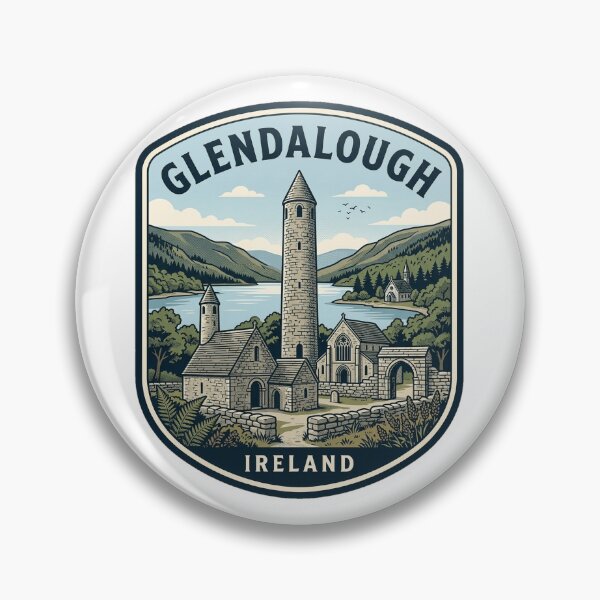 Item preview, Glendalough Ireland Vintage Travel Emblem designed and sold by k3rstman1.