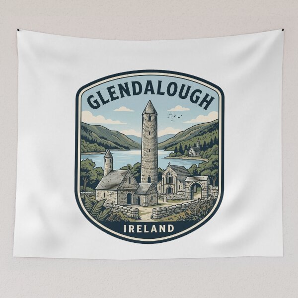 Item preview, Glendalough Ireland Vintage Travel Emblem designed and sold by k3rstman1.