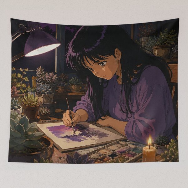 Aperçu de l'œuvre Purple Lofi : Étude d'améthyste créée et vendue par bapupa.