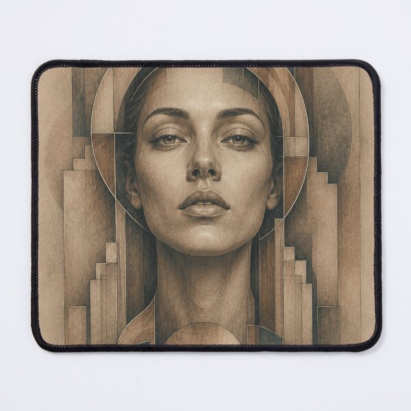 Item preview, Geometric Woman in Surreal Architecture designed and sold by VlodArt.