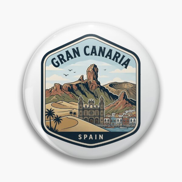 Item preview, Gran Canaria Spain Vintage Travel Badge designed and sold by k3rstman1.