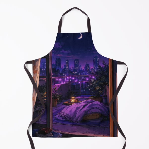 Item preview, Purple Lofi: Neon Balcony designed and sold by bapupa.