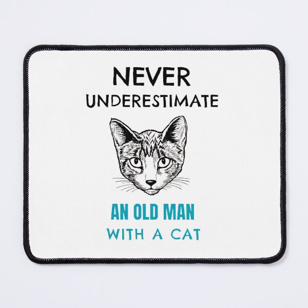 Item preview, Never Underestimate Old Man Cat Owner Gift Idea designed and sold by OlyvieArt.