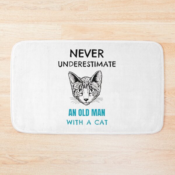 Item preview, Never Underestimate Old Man Cat Owner Gift Idea designed and sold by OlyvieArt.