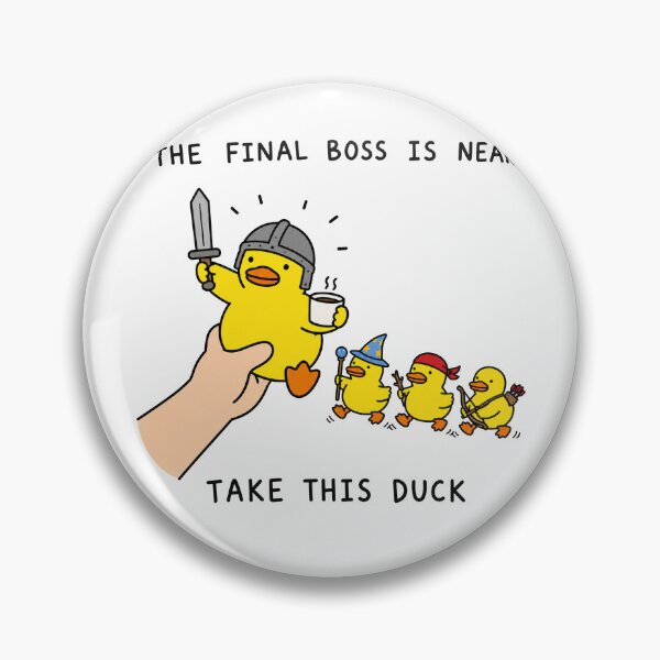 Item preview, The Final Boss Is Near Funny Duck Gaming Meme designed and sold by MonkiFlipp.