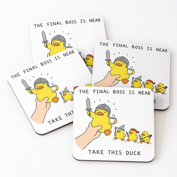 Item preview, The Final Boss Is Near Funny Duck Gaming Meme designed and sold by MonkiFlipp.