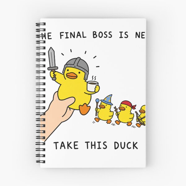 Item preview, The Final Boss Is Near Funny Duck Gaming Meme designed and sold by MonkiFlipp.