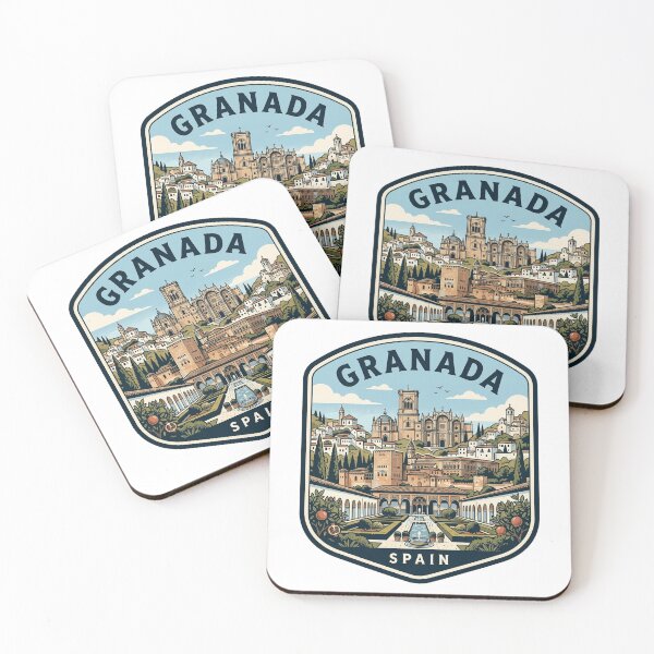 Item preview, Granada Spain Alhambra Travel Poster Vintage Emblem designed and sold by k3rstman1.