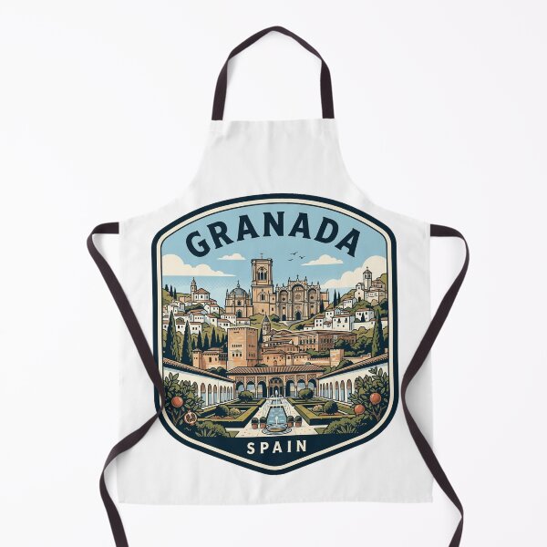 Item preview, Granada Spain Alhambra Travel Poster Vintage Emblem designed and sold by k3rstman1.