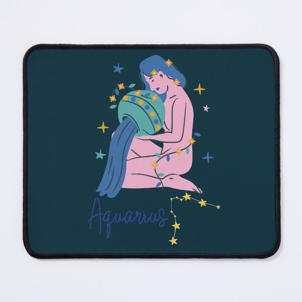 Item preview, Retro Aquarius Water Bearer Illustration - Boho Celestial Star Sign designed and sold by thegreatblip.