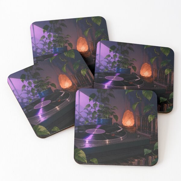 Item preview, Purple Lofi: Plum Vinyl Room designed and sold by bapupa.