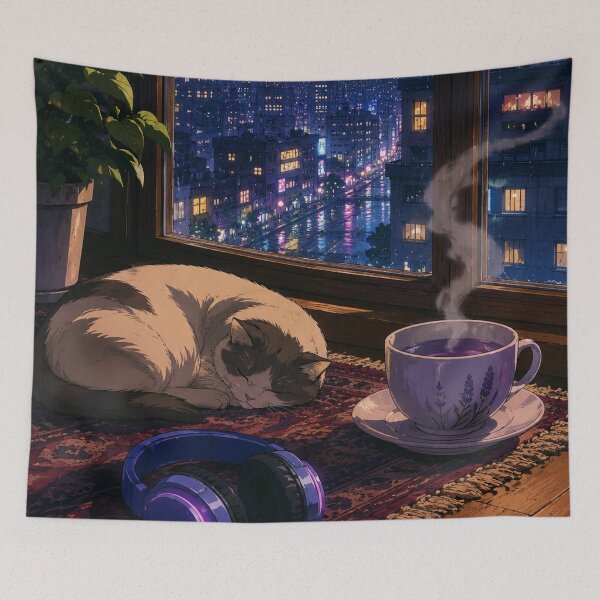 Item preview,  Purple Lofi: Violet Window Nook designed and sold by bapupa.