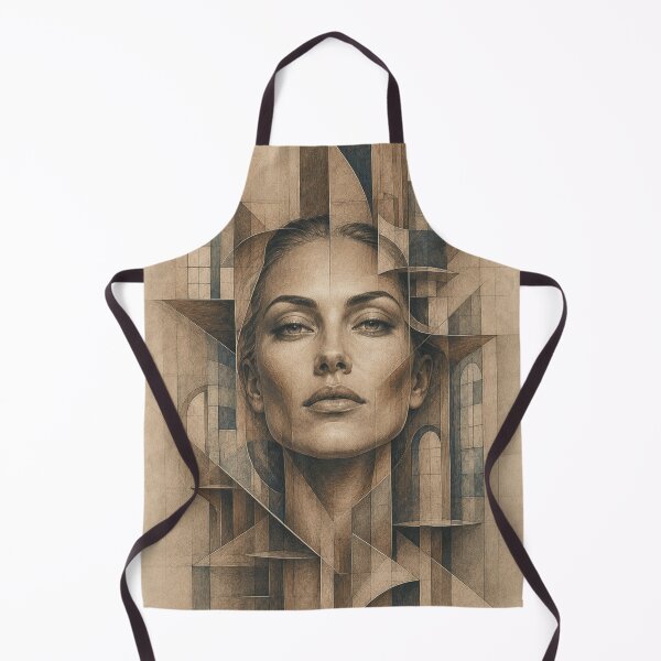 Item preview, Geometric Woman in Surreal Architecture designed and sold by VlodArt.