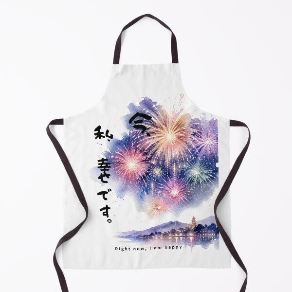 Item preview, Ima Watashi Shiawase Desu - I Am Happy Right Now | Japanese Fireworks Hanabi | Japanese Design designed and sold by JapanMemoir.