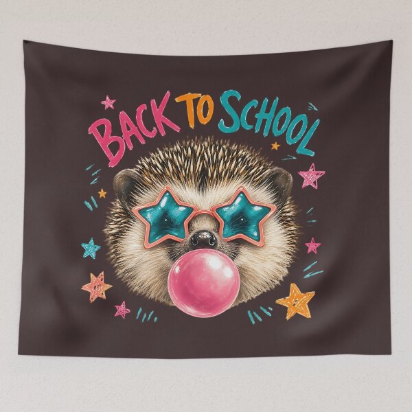 Item preview, Back to School Hedgehog Bubble Gum Star Glasses  designed and sold by MOCH- ART.