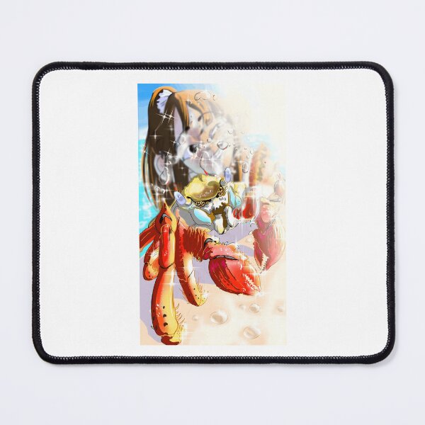 Item preview, Vibrant Crab at the Beach designed and sold by Catsi-Nook-Art.