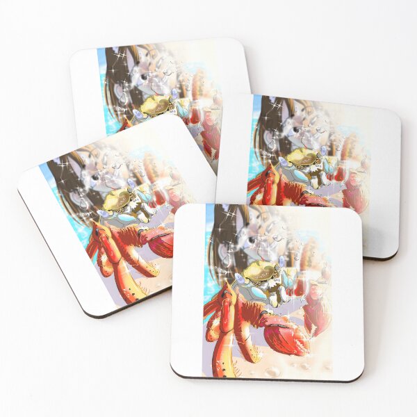 Item preview, Vibrant Crab at the Beach designed and sold by Catsi-Nook-Art.