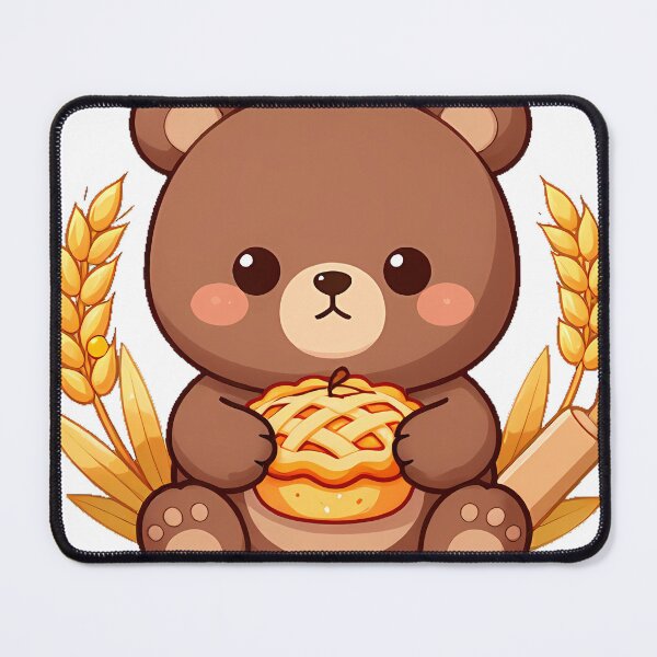 Item preview, Bear Cub with Apple Pie designed and sold by pumsquare.