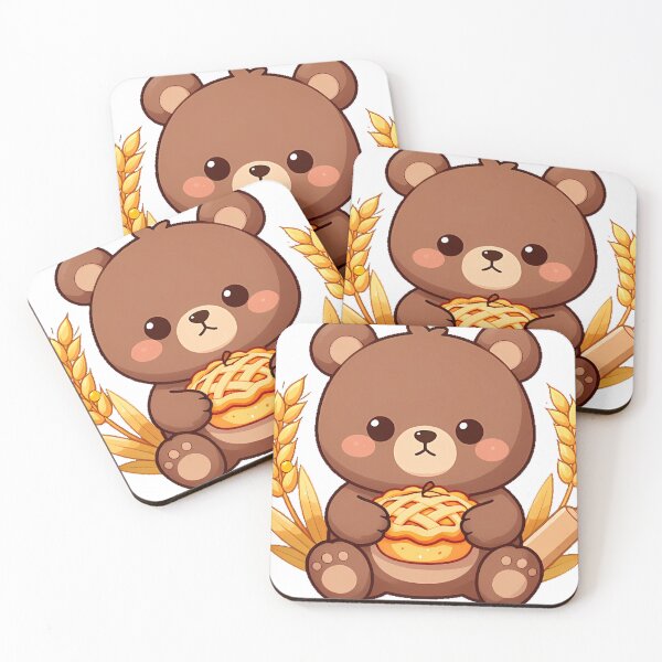 Item preview, Bear Cub with Apple Pie designed and sold by pumsquare.