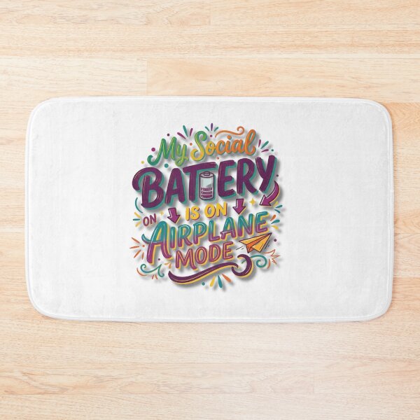 Item preview, Copy of My social battery is on airplane mode. Dont disturb designed and sold by ManikRaja.