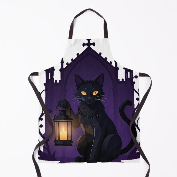 Item preview, Black Cat with Lantern designed and sold by IllumeInk.