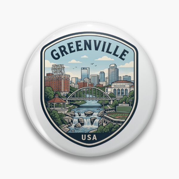Item preview, Greenville South Carolina Falls Park Skyline Souvenir designed and sold by k3rstman1.