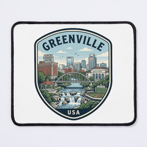 Item preview, Greenville South Carolina Falls Park Skyline Souvenir designed and sold by k3rstman1.