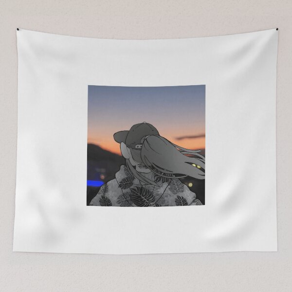 Item preview, Windblown Hair at Sunset in Graphic Style designed and sold by Catsi-Nook-Art.