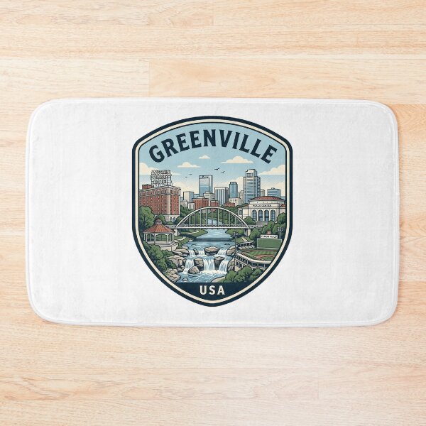Item preview, Greenville South Carolina Falls Park Skyline Souvenir designed and sold by k3rstman1.