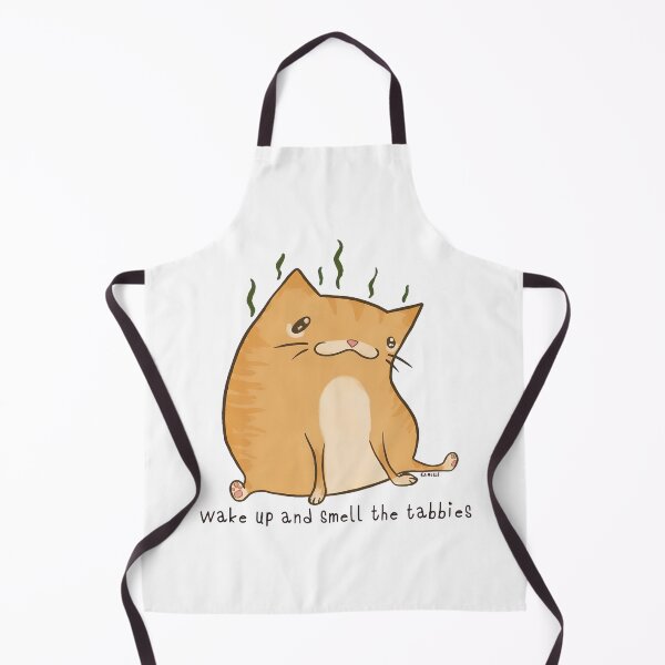 Item preview, Smelly Tabby Cat "Wake Up And Smell The Tabbies" Art designed and sold by OlyvieArt.