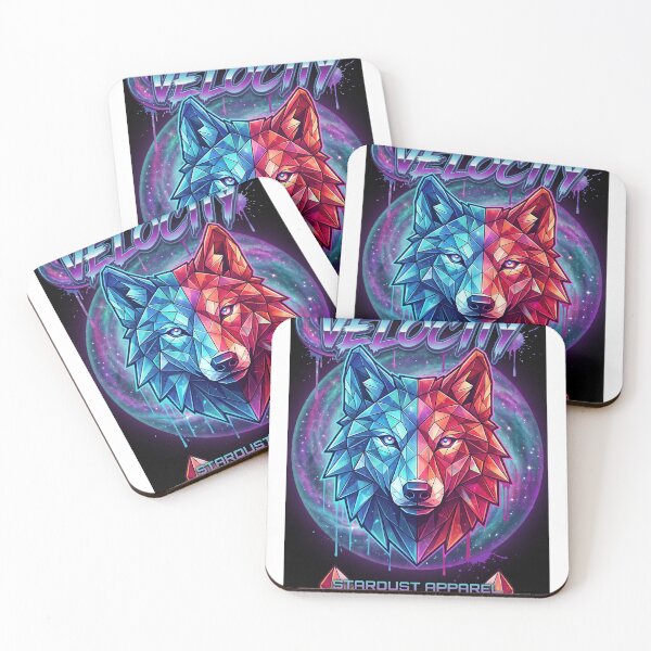 Item preview, Cyberpunk Synthwave Geometric Wolf designed and sold by RyxDesign.