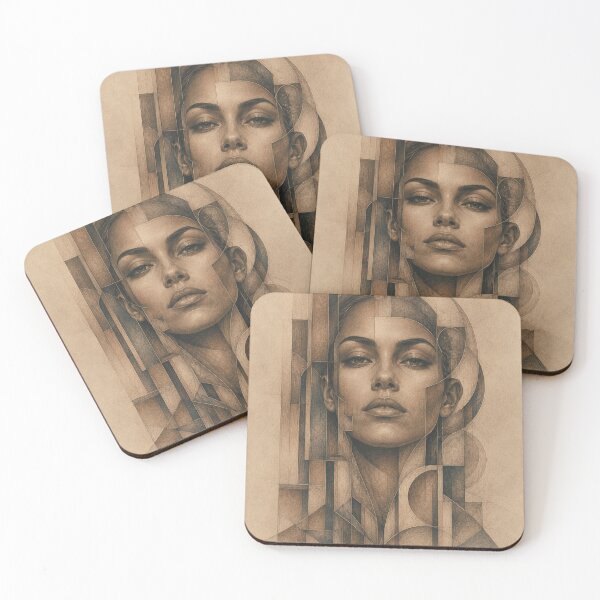 Item preview, Geometric Woman in Surreal Architecture designed and sold by VlodArt.