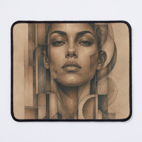 Item preview, Geometric Woman in Surreal Architecture designed and sold by VlodArt.