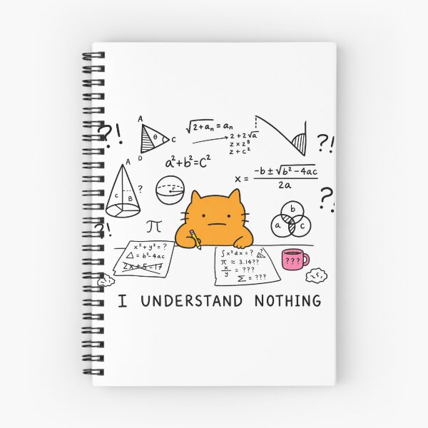 Item preview, I Understand Nothing Funny Math Cat Meme designed and sold by MonkiFlipp.