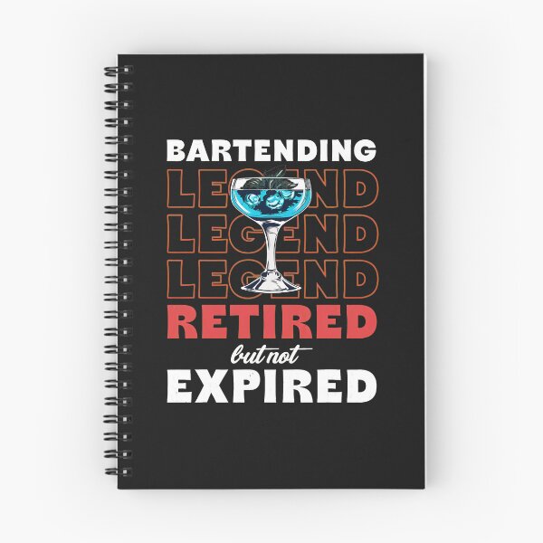 Item preview, Bartending Legend Retired But Not Expired Cocktail Drink designed and sold by domjudith.