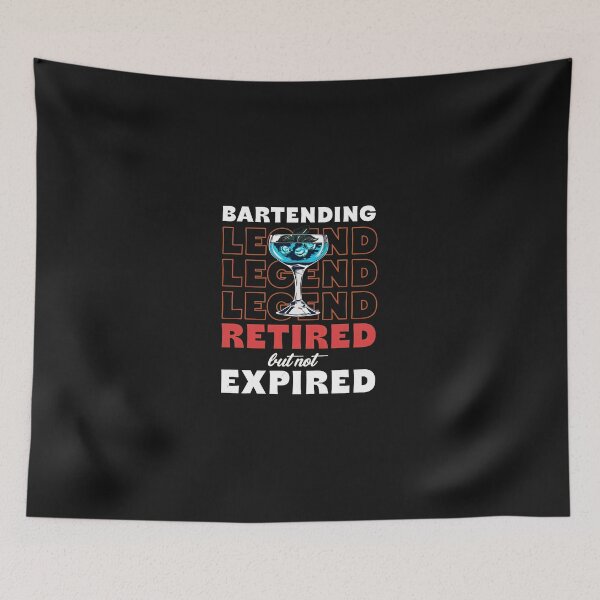 Item preview, Bartending Legend Retired But Not Expired Cocktail Drink designed and sold by domjudith.