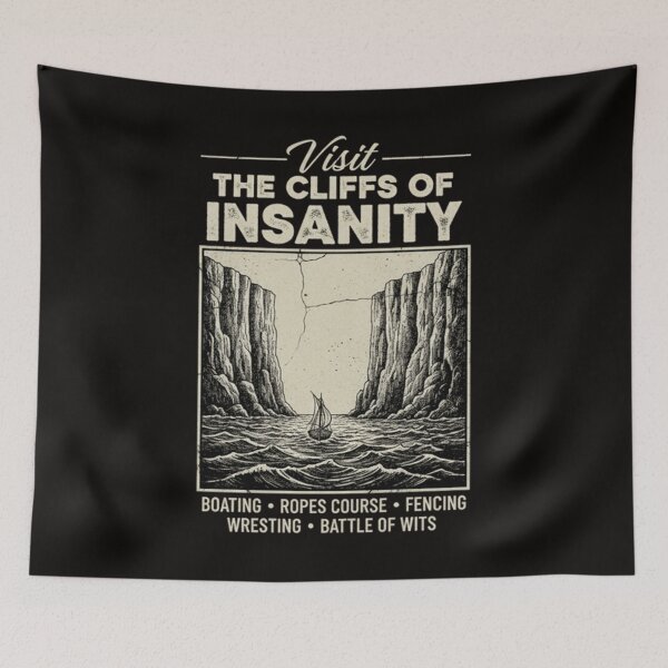 Item preview, The Princess Bride Visit the Cliffs of Insanity designed and sold by Emprahalen.