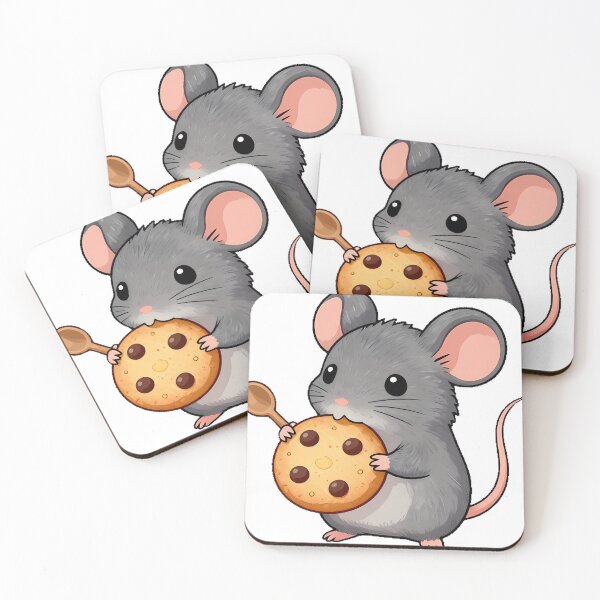 Item preview, Mouse with Chocolate Chip Cookie designed and sold by pumsquare.