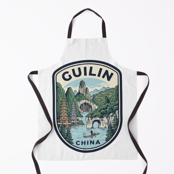 Item preview, Guilin China Karst Mountains Vintage Travel Badge designed and sold by k3rstman1.