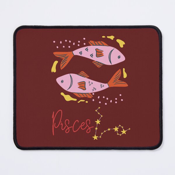 Item preview, Retro Pisces Celestial Illustration - Boho Star Sign Fish designed and sold by thegreatblip.