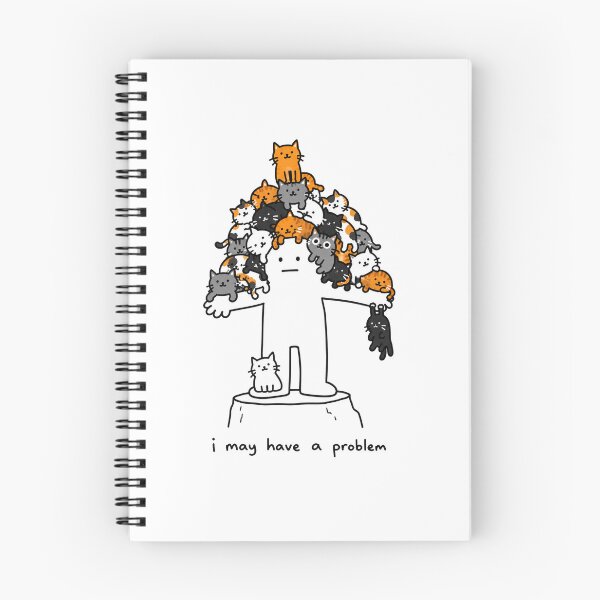 Item preview, I May Have a Problem Funny Cat Meme designed and sold by MonkiFlipp.