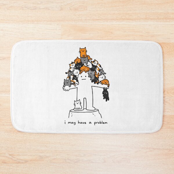 Item preview, I May Have a Problem Funny Cat Meme designed and sold by MonkiFlipp.