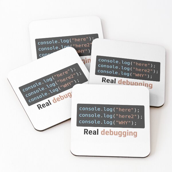 Artikelvorschau, Echtes Debugging Console.log Lustiges Programmierer-T-Shirt Humorvolles Geschenk entworfen und verkauft von Sekla-Studio.