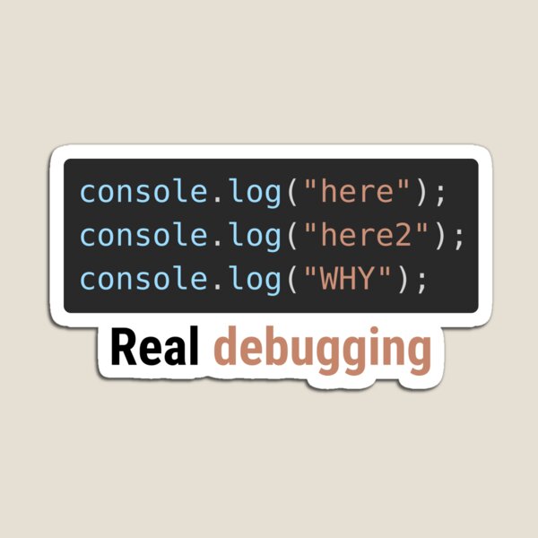 Item preview, Real Debugging Console.log Funny Programmer T-Shirt Coding Humor Gift designed and sold by Sekla-Studio.