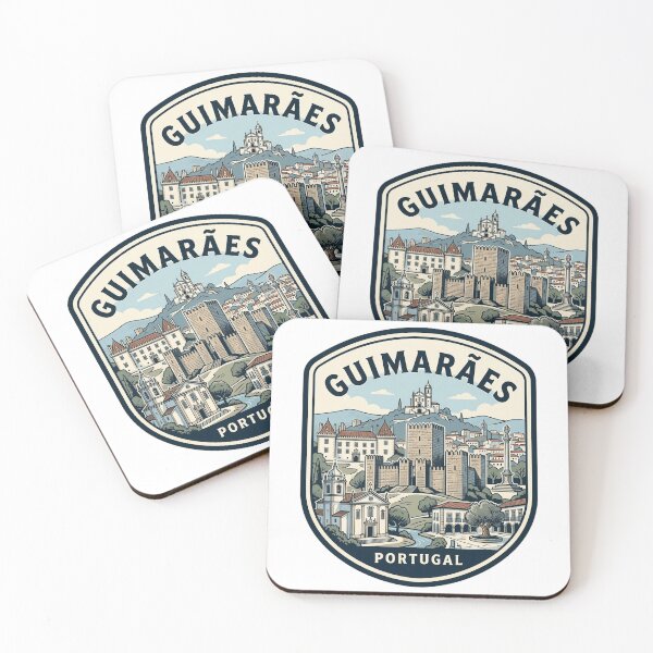 Item preview, Guimarães Portugal Vintage Travel Badge Illustration designed and sold by k3rstman1.