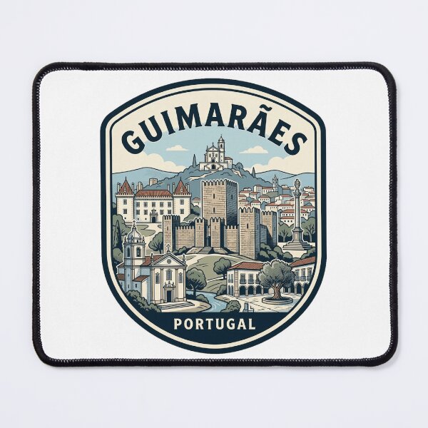 Item preview, Guimarães Portugal Vintage Travel Badge Illustration designed and sold by k3rstman1.
