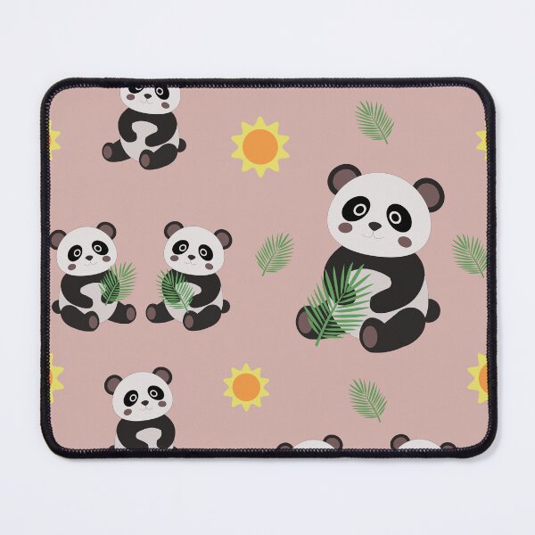Item preview, Cute Panda Bear Pattern Tropical Leaves and Sun designed and sold by ElenMart.