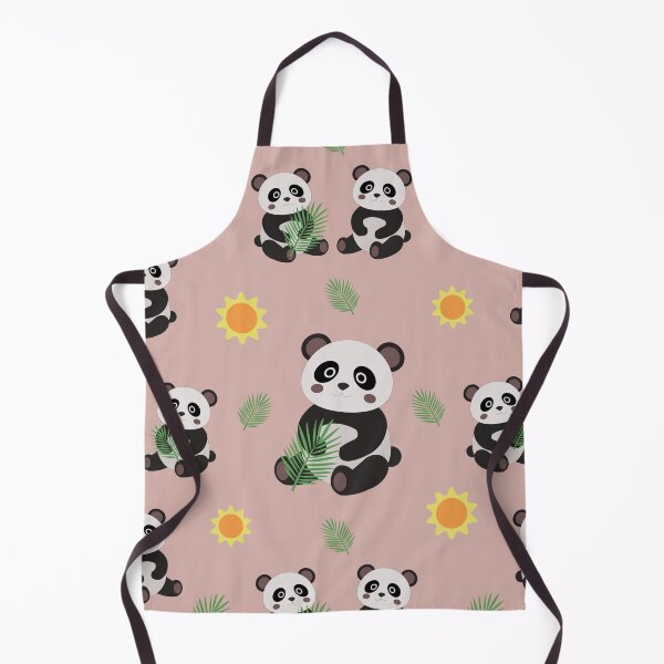 Item preview, Cute Panda Bear Pattern Tropical Leaves and Sun designed and sold by ElenMart.