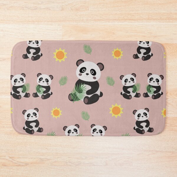 Item preview, Cute Panda Bear Pattern Tropical Leaves and Sun designed and sold by ElenMart.